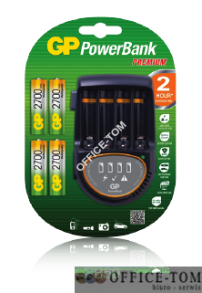 Ładowarka do akumulatorów AAA/AA PB50; zaw. 4 x 270AAHC GP Batteries GPRHOPB50039