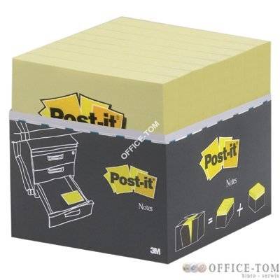 Bloczki samoprzylepne 3M POST-IT® 655Y-16 VP x Żółty 2400k