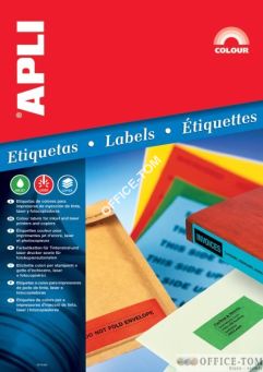 Etykiety APLI 210,0x297,0  Niebieski 20ark 20szt