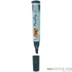 Marker permanentny BIC 2300 Czerwony ścięta końcówka