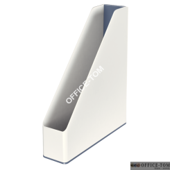 Pojemnik na czasopisma LEITZ WOW dwukolorowy, biały 53621001