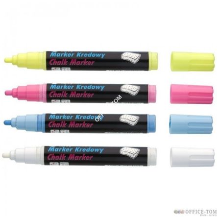 Markery kredowe, końcówka 15x8mm żółte TO-290 72 Toma