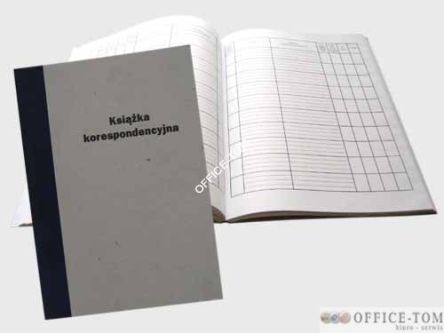 Księga korespondencyjna A-4 równocięta 96 kart. Warta