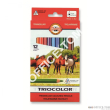 Kredki Kin Tricolor 3142 12 kolorów 9mm - 2