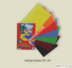 Zeszyt papierów kolorowych A4 klej CORMORAN *0048