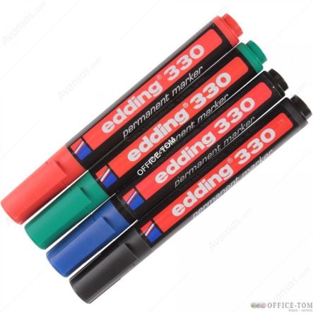 Marker-foliop.330-3niebieski EDDING końcowka ścięta