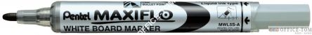 Marker suchościeralny PENTEL MAXIFLO(z tłoczkiem), średnia okrągła końc.4mm, dł. linii 1200m Czarny