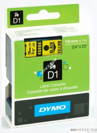 Taśma 19mm/7mm czarny /żół. 45808 DYMO S0720880