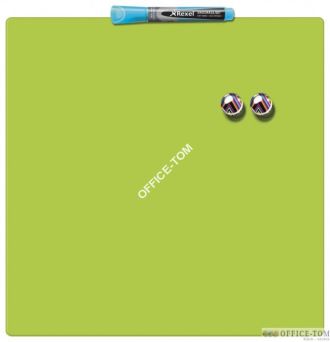 Tabliczka magnetyczna REXEL 360x360 mm zielona