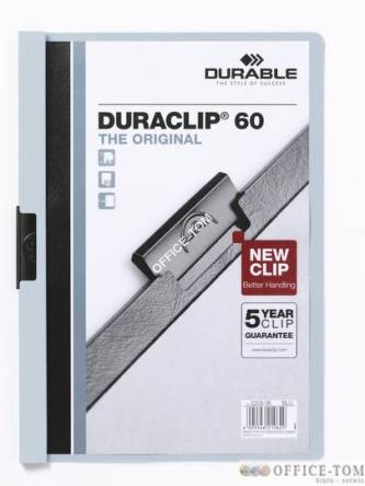 Skoroszyt DURABLE DURACLIP® Original 60 szary