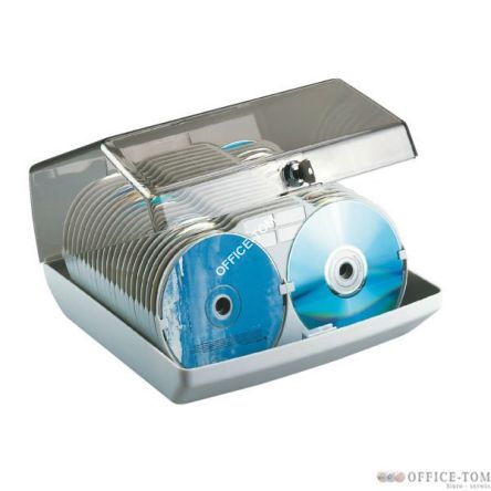 Pudełko na 80 płyt CD/DVD bez opak. ESSELTE DATALINE (140 x 260 x 260), jasnoszary