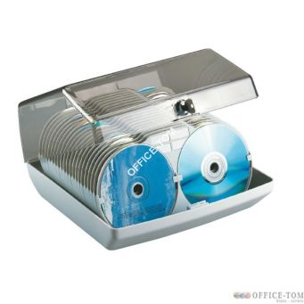 Pudełko na 80 płyt CD/DVD bez opak. ESSELTE DATALINE (140 x 260 x 260), jasnoszary