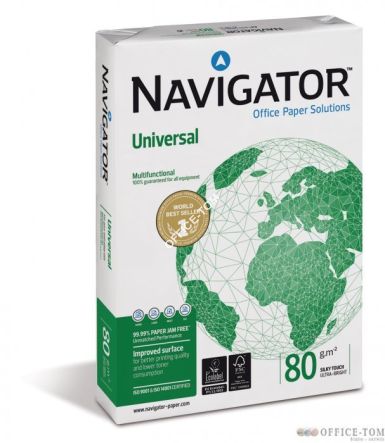 Papier xero A4 80g NAVIGATOR UNIVERSAL klasa A+ premium (5 ryz) 