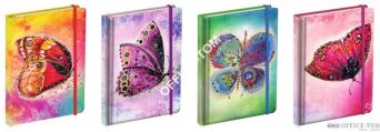 Notatnik ekskluzywny NARCISSUS 80k. Butterfly 12x17 4 wzory