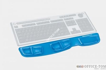 Podkładka przed klawiaturę FELLOWES Health-V CRYSTAL niebieska
