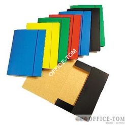 Teczka 230x315 do akt na gumkę z kartonu - żółta