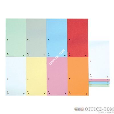 Przekłądki papierowe do segregatora DONAU Pomarańczowy 100szt