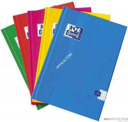 Brulion A5 60k laminowany OXFORD TOUCH kratka z marginesem