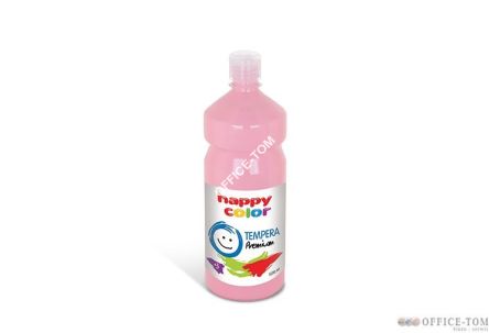 Farba Tempera Premium 1000ml, różowy Happy Color