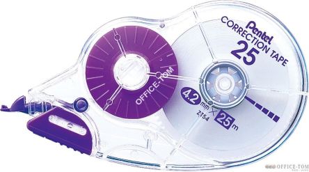 Korektor PENTEL w kasecie,jednorazowe 4,2mm x 25m RECYCOLOGY 84%