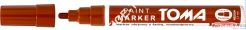 Marker olejowy z farbą, końcówka 2,5mm - brązowy Toma