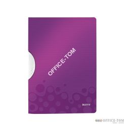 Skoroszyt z klipem LEITZ WOW fioletowy 41850062