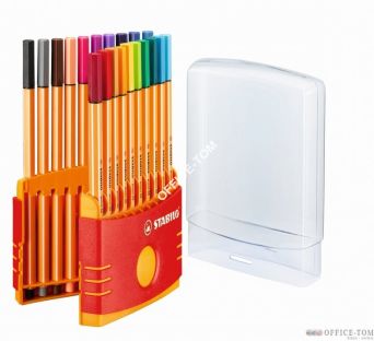 Cienkopis STABILO POINT 88 komplet 20 szt w sztywnym opakowaniu COLOR PARADE