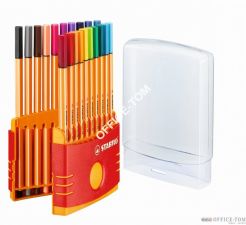 Cienkopis STABILO POINT 88 komplet 20 szt w sztywnym opakowaniu COLOR PARADE