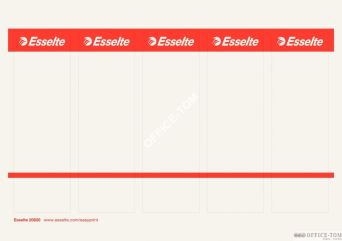 Etykiety ESSELTE grzbietowe, wąskie do segreg. samoprzylepne ESSELTE, 36X192mm, 10x6, białe