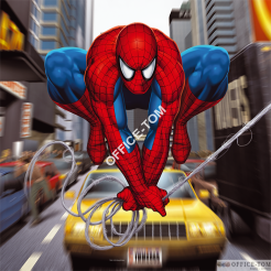 Puzzle Spiderman Pajęczy skok - Puzzle Okrągłe  150 elementów TREFL 39065