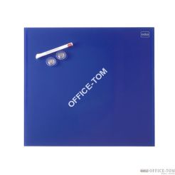 Tablica szklana Nobo Diamond Glass niebieska 300x300