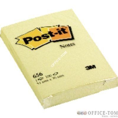 Bloczki samoprzylepne 3M POST-IT® 656 51x76 Żółty 2400k
