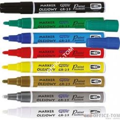 Marker olejowy GR-25 srebrny Grand