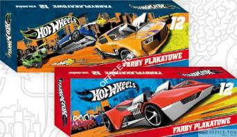 Farby plakatowe 12 kol. 20ml HOT WHEELS