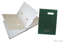 Teczki do podpisu 20 k z okienkiem (zieleń) Warta