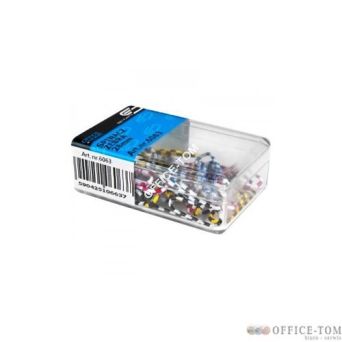 Spinacz E&D PLASTIC zebra 28mm 30szt