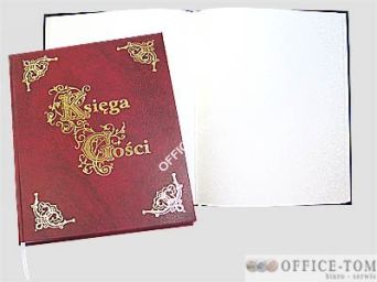 Księga Gości  245x345 100 kart (bordo) Warta