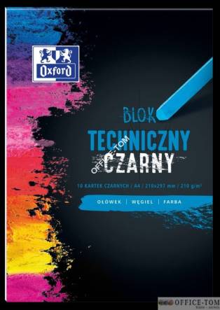 Blok techniczny OXFORD A4 10k 210G czarny