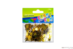 Ozdoby metaliczne Gwiazdy 14G CRAFT WITH FUN