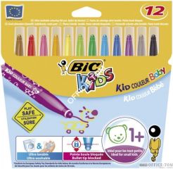 Flamastry KID COLOUR BABY CBW 12 kolorów 902080 BIC