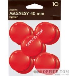 Magnesy średnica 40 mm czerwony 10 szt. Grand