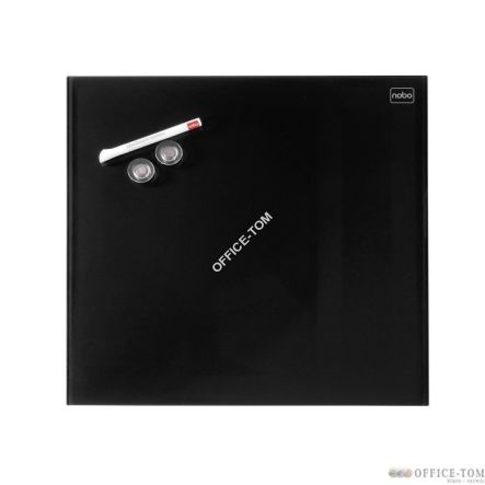 Tablica szklana Nobo Diamond Glass czarna 300x300