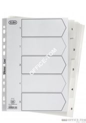 Przekładki Numeryczne Elba A4 5T PP12/100 bia