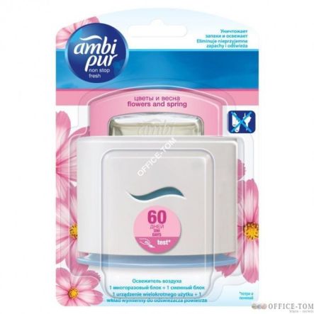 Odświeżacz powietrza starter Ambi Pur Ellipse Flower and Spring urządzenie + Wkład 1szt