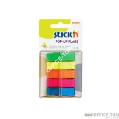 Zakładki indeksujące w podajniku mieszane 45X12mm (200 sztuk) STICK\'N