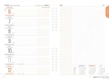 Kalendarz książkowy B5 SPIRO S1 39 piórko