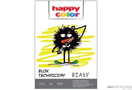 Blok techniczny biały 170g A3 HAPPY COLOR