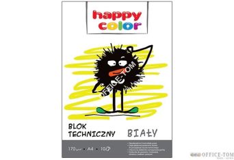 Blok techniczny biały 170g A3 HAPPY COLOR