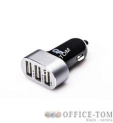 Ładowarka samochodowa USB (2 x 2.4A + 1.5A), czarna GPACECC61000 GP Batteries