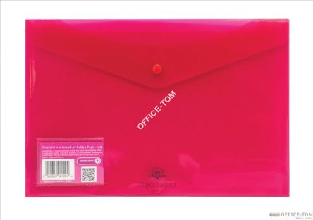 Teczka kopertowa PP 240x360mm  Różowy CONCORD
